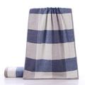 Cotton England Large Grid Retro Towel Set Cotton Bath Towels for Bathroom Cotton Premium Quality Soft and Absorbent Small Towels for Bathroom Contains 2 Bath Towels