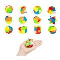 Brain Teaser Puzzles for Teenagers and Adults 12Pcs 3D Unlock Interlock Magic Ball Puzzle ToysMindIQ Test Plastic Puzzle Games for Teens