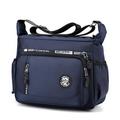 Men's Crossbody Bag Shoulder Bag Satchel Messenger Bag Nylon Outdoor Daily Zipper Large Capacity Foldable Lightweight Solid Color Black Navy Blue Green