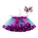 Kids' Dancewear Tutu Dress Headwear Splicing Tulle Sequins Girls' Performance Natural Tulle Polyester