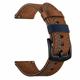 Watch Band for Samsung Watch 3 45mm, Galaxy Wacth 46mm, Gear S3 Classic / Frontier, Gear 2 Neo Live Genuine Leather Replacement Strap 22mm Luxury Adjustable Wristband