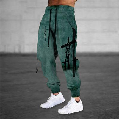 Men's Sweatpants Joggers Trousers Drawstring Elastic Waist Ribbon Graphic Prints Comfort Breathable Sports Outdoor Casual Daily Cotton Blend Terry Streetwear Designer Red Purple Micro-elastic