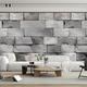 Stone Bricks Wallpaper Roll Mural Wall Covering Sticker Peel and Stick Removable PVC/Vinyl Material Self Adhesive/Adhesive Required Wall Decor for Living Room Kitchen Bathroom