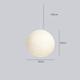 White Round Rice Paper Lantern Pendant Light, Paper Lamps Paper Lights, Easy to Assemble,Fixtures 11.02 15.75 Ceiling Hanging Lamp 30cm