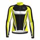 21Grams Men's Cycling Jacket Cycling Jersey Long Sleeve Bike Jacket Top with 3 Rear Pockets Mountain Bike MTB Road Bike Cycling Thermal Warm Warm Breathable Breathability Yellow Red Blue Graphic