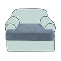 Stretch Sofa Seat Cover Couch T Seat Pad Cushion Slipcover Elastic Couch Armchair Loveseat 3 Seater Grey Plain Solid Soft Durable Washable