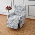 Recliner Cover Sofa Cover One Seat Recliner Chair Slipcovers Furniture Cover for Recliner Couch Cover Floral with Elastic Bottom(Include 1 Backrest Cover, 1 Seat Cover, 2 Armrest Cover)