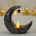 LED Star Moon Candle Light Eid al-Fitr Mubarak Festival Decor Night Light Muslim Holiday Home Decoration Lantern