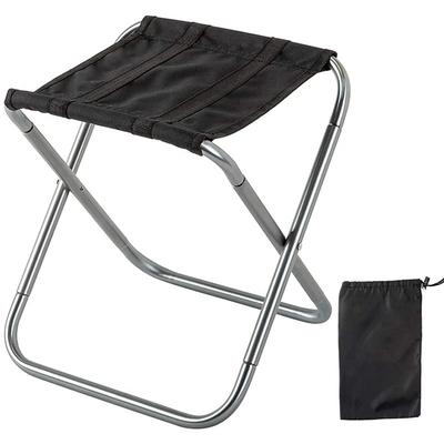 Folding Stool Camping Stool with Carry Bag Fishing Stool Portable Ultra Light (UL) Foldable Aluminium 7075 for 1 person Camping / Hiking / Caving Traveling Mountaineering Summer Silver Gold Red Blue