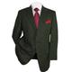 Men's Retro Vintage Tweed Blazer Herringbone Blazer Regular Plus Size Single Breasted Two-buttons Black Silver Brown Green 2024