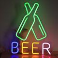 Oktoberfest Cheers Beer Bottle Neon Bar Sign USB ON/OFF Switch Powered LED Neon Light for Pub Party Man Cave Restaurant Club Shop Wall Decor