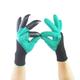 Garden Gloves with Claws Includes 4 ABS Plastic Fingertips Claws for Left or Right Hands - Quick and Easy Digging Without Tools - Universal Size