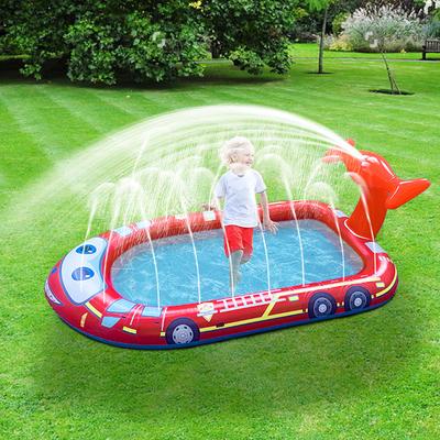 Inflatable Sprinkler Pool Children's Water Playing Toys Shark Swimming Pool Game Sprinkler Pool Dog Sprinkler Pad