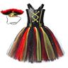 Pirates of the Caribbean Pirates of the Caribbean Dress Flower Girl Dress Tulle Dresses Girls' Movie Cosplay Cosplay Children's Day Masquerade