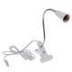 Desk Light 1pcs Plug in Clip on Light Screw Bulb Clip on Desk Lamp for Desk Bed Headboard with on off switch Clamp lamp for reading
