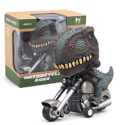 Children's Toys 19 Hand-Painted Inertia Motorcycle Simulation Dinosaur Animal Locomotive Model Toys