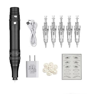 BaseKey Permanent Makeup Kits Safety / Professional / Best Quality 1pcsTattoo pen,5pcs Cartrige Needles,1pcs connect line,1pcs Power Adapter,1pcs Practice skin,8pcs finger cot. Recommended for