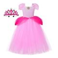 Beauty and the Beast Snow White and the Seven Dwarfs Snow White Cinderella Belle Dress Flower Girl Dress Tulle Dresses Girls' Movie Cosplay Cosplay RedYellow Blue 1 Yellow Children's Day Masquerade