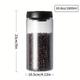 Glass Vacuum Jar for Coffee Beans and Kitchen Storage - 500ml/900ml/1200ml/1800ml Capacity - Transparent and Durable - Perfect for Preserving Freshness and Aroma