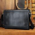 Retro Crazy Horse Leather Men's Bag Men's First Layer Cowhide Crossbody Bag Casual Genuine Leather Shoulder Bag Men's Bag