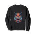 Geometrisches Eulen-Design | modisches Polygon-Eulen-Design | Sweatshirt