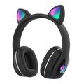 Cuffie LED L400 Flash Con Orecchie di Gatto Carine Con Microfono Auricolare Bluetooth Over-Ear Cuffie Wireless per Gioco Musicale