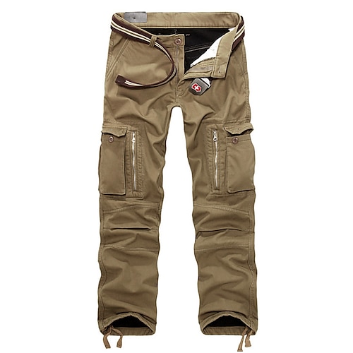 pantaloni foderati in pile da uomo pantaloni da escursione pantaloni pantaloni da lavoro pantaloni cargo pantaloni da pista inverno termico esterno caldo rivestimento in pile antivento fondi ripstop kaki nero verde militare pesca arrampicata in...