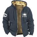 Per uomo Stampe astratte Felpe Manica lunga Felpe Con cappuccio Giornaliero Informale Per eventi Da mare Autunno inverno Bianco Blu Marrone Abbigliamento progettista S M L XL XXL 3XL