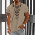 Per uomo Floreale Grafico Maglietta Manica Corta maglietta Stampa 3D Girocollo Camicia Moda Designer Etnico All'aperto Quotidiano Sportivo Bianco Blu Marrone Primavera Estate Abbigliamento S M L XL