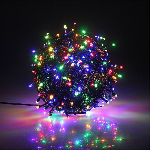 10m 100 led 12v luci di stringa a bassa tensione led ad alta potenza 1 x 12v 2a adattatore caldo bianco bianco blu impermeabile decorativo esterno impermeabile luci da giardino lampada da giardino