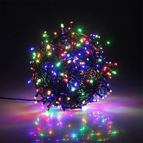 10m 100 led 12v luci di stringa a bassa tensione led ad alta potenza 1 x 12v 2a adattatore caldo bianco bianco blu impermeabile decorativo esterno impermeabile luci da giardino lampada da giardino