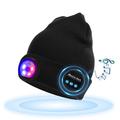 Berretto Bluetooth con luci microfoni lampada frontale ricaricabile cuffie wireless regali per uomini donne papà adolescenti
