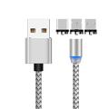 Cavo di ricarica multiplo 3,3 piedi 6,6 piedi Da USB A a Lightning/micro/USB C 2 A Cavo di ricarica Ricarica veloce Nylon intrecciato Duraturo 3 in 1 Per Macbook iPad Samsung Appendini per cellulare