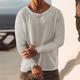 Per uomo Maglietta Camicia a Maniche Lunghe Manica Lunga Girocollo Primavera Autunno Semplice Moda Designer Essenziale Vacanza Streetwear Uscire Nero Azzurro cielo Cachi Maglietta Top per Uomo