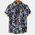 Per uomo Camicia Camicia Estiva Camicia casual Camicia da Spiaggia Camicia hawaiana estiva Camicia con Bottoni Nero Bianco Giallo Verde chiaro Rosa Manica Corta Motivi a griglia / plaid Stampe