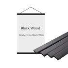 1pc cornice appendiabiti in legno magnetico fai da te, teak noce pino per poster foto pergamene cornici stampe su tela dipinti, opere d'arte cornici magnetiche wall art home decor