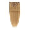 Con clip Extensions per i capelli Capelli umani di Remy Extension di capelli con clip 7 pezzi 100 g pacco Liscio Biondo 14-24 pollice Extensions per i capelli