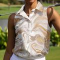 Per donna POLO Viola chiaro Cachi Senza maniche Protezione solare Superiore Abbigliamento da golf da donna Abbigliamento Abiti Abbigliamento