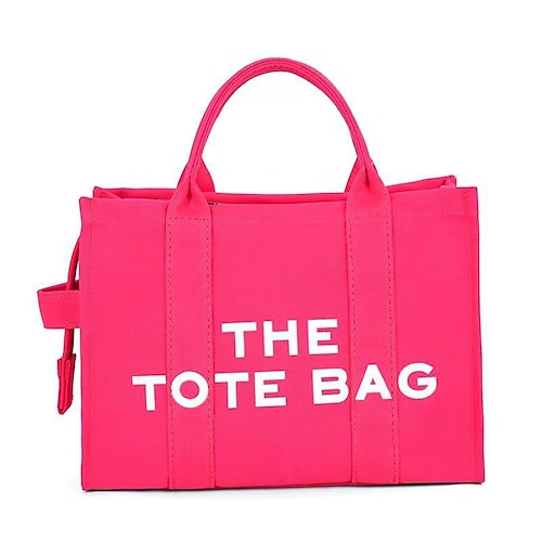 Borsa tote in tela da donna con cerniera – borsa a tracolla minimalista per la scuola, il lavoro e gli spostamenti quotidiani