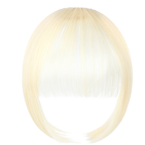frangia clip per capelli in estensioni frangia naturale frangia clip-on anteriore pulito piatto bang un pezzo lungo parrucchino dritto per le donne