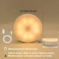 Sensore di movimento a 8 led, luce notturna a led, interruttore intelligente, sensore di luce usb ricaricabile a batteria, lampada da comodino per bagno, per accesso al corridoio della stanza, bagno,