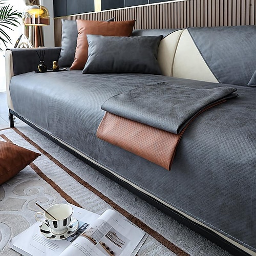 copridivano copridivano copridivano copridivano fodera componibile per poltrona loveseat 4 o 3 posti a forma di l ecopelle per bambini, animali domestici, gatti (non venduto da un set)
