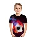 Giornata universale dell'infanzia Da ragazzo 3D Pop art Calcio 3D maglietta T-shirt Manica corta Stampa 3D Estate Attivo Sportivo Casual quotidiano Poliestere Bambino 2-13 anni