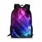 zaino con stampa galassia - resistente ed elegante zaino per la scuola con nebulosa spaziale con spalline regolabili in tessuto oxford cerniera di grande capacità ideale come regalo per il rientro a scuola - spazioso bookbag dal design notte stellata