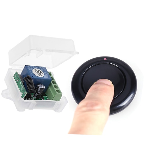 LITBest Interruttore Smart AK-RK01SYAK-SOS Black per Quotidiano / Soggiorno / Camera da letto Controllato da remoto / Creativo / Facile da applicare Telecomando Senza filo 12 V