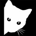 2 pezzi per auto gatto nero che sbircia adesivo divertente decalcomania in vinile car styling accessori decorativi decorazione esterna per auto