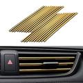 auto condizionatore d'aria trim strip for vent presa di 20 pezzi accessori auto bling interni per le donne degli uomini camion decor air vent outlet decorazione striscia universale impermeabile