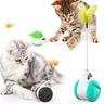 cat chasing toy balance car design giocattoli interattivi per gatti auto non-batteria auto rotante giocattolo per gatti con gatto catnip bacchetta chaser divertente puzzle giocattolo per gatto gattino