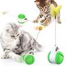 cat chasing toy balance car design giocattoli interattivi per gatti auto non-batteria auto rotante giocattolo per gatti con gatto catnip bacchetta chaser divertente puzzle giocattolo per gatto gattino