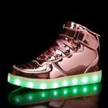 Per uomo Scarpe da ginnastica Scarpe LED Scarpe luminose scarpe da skate Sneakers alte Footing Per sport Informale Scuola Esterno Da giorno PU Traspirante Prova di usura Con lacci intrecciali Nastro